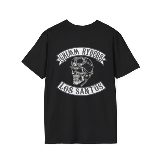 Grimm Ryder T-Shirt, Cool Biker Tee, Casual Wear, Gift for Riders, Summer Fashion, Vintage Style